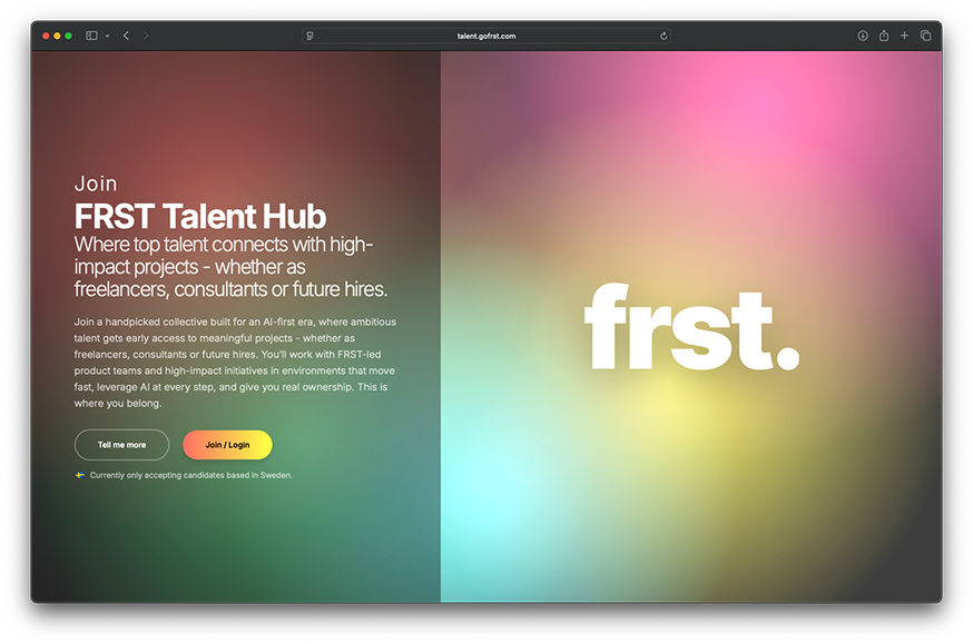 FRST Talent Hub